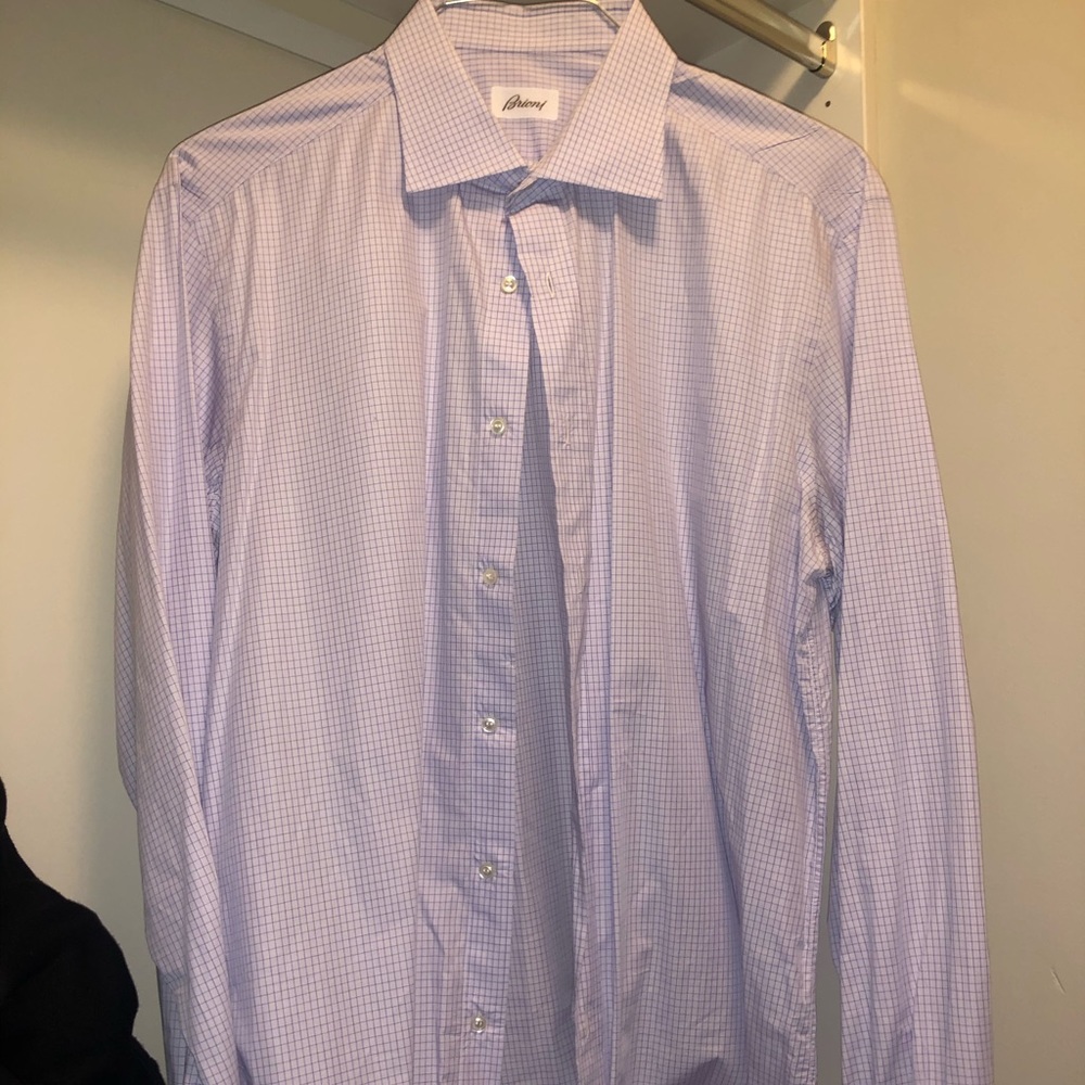 Brioni Men’s Lavender Dress Shirt